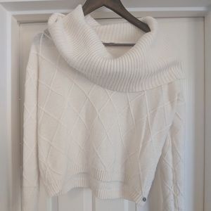 Guess white turtleneck sweater